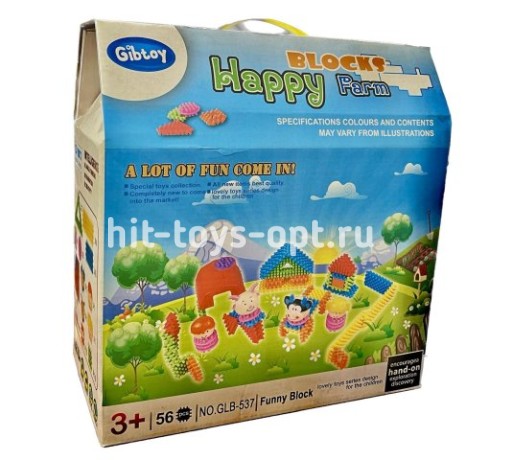 Конструктор Gibtoy для Ферма, 56дет.