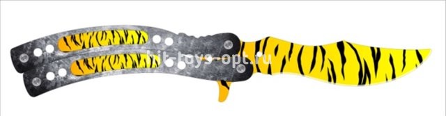 Нож Деревянный Бабочка - 32см Цвета - ассорти