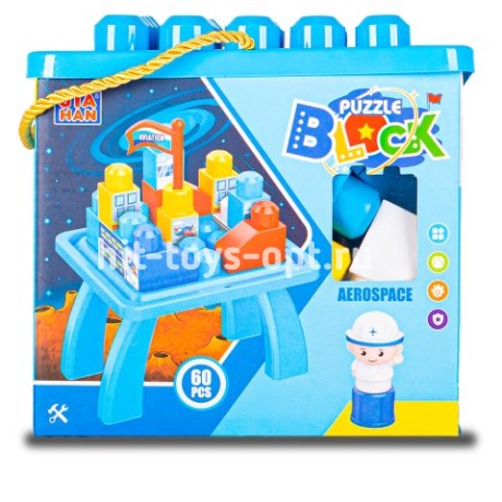 Конструктор крупные детали аэропорт 60 дет.