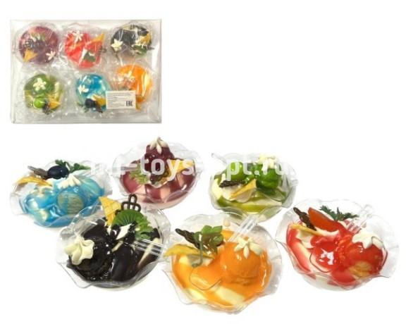 Десерт в Пиалке в асссорти, с магнитом в уп 6шт. цена за шт.