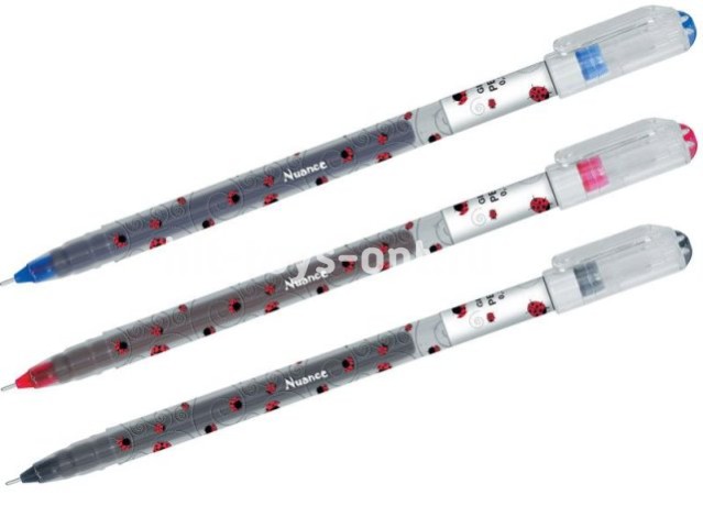 Ручка Гелевая , Божья Коровка, Цвет чернил : Синий, Красный, Черный /  "NUANCE" 0.38ММ