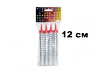 Свечи ФОНТАН (12см) цв ассорти 4 шт в наборе цена за 1 упаковку (4свечи)