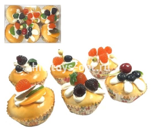 Кекс с Ягодами, в уп 6шт. цена за шт.