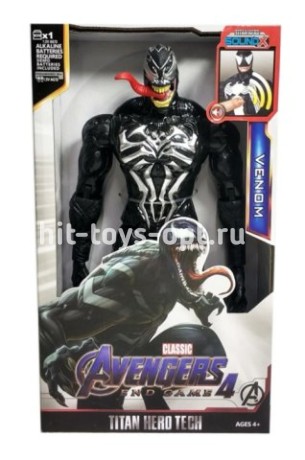 Супер Герой - Веном с Языком - Свет/Звук - размер 30см*19см*6см