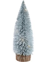 Декоративная ёлка с подсветкой&quot;Снежная краса&quot; на батарейках (не в комплекте), 10*27 см.