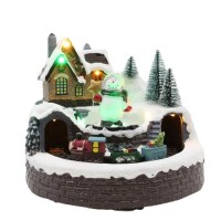 Музыкальная новогодняя композиция с подсветкой, &quot;СНЕГОВИК&quot;3*АА,USB