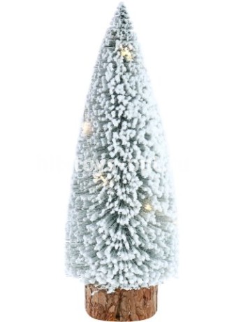 Декоративная ёлка с подсветкой "Зимний лес" на батарейках (не в комплекте), 9*26 см.