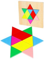 Деревянная игрушка. Головоломка (15х15см) &quot;ЗВЕЗДА&quot;  (в слюде)