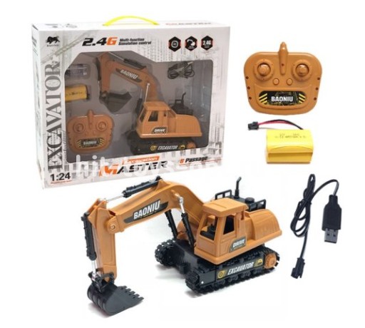 Экскаватор на РУ аккум 2.4G в/к, размер 38см*30см*12см