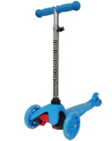 Самокат трёхколёсный детский (от 3 лет) Регулируемый руль, Рост до 120см, Нагрузка до 50, голубой