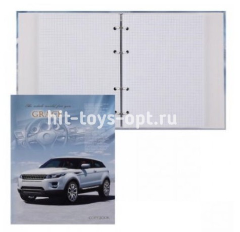 Тетрадь КЛЕТКА 240л. БЕЛЫЙ ВНЕДОРОЖНИК (на кольцах)