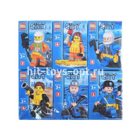 Конструктор Фигурка Сити, в уп 12шт. цена за шт.