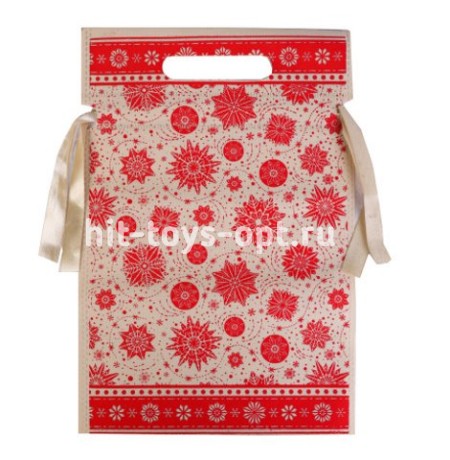 Мешочек для подарков Снежинки 20*30 см
