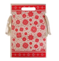 Мешочек для подарков Снежинки 20*30 см