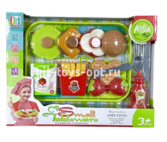 Набор Фастфуда на подносе в кор, 35см*26см*4см