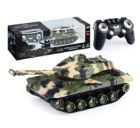 Интерактивный инфракрасный боевой танк на аккумул,вращающаяся башня, регулируемы угол наклона ствола