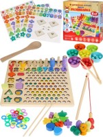 Деревянная мозаика-сортер (32х31х8) &quot;Считаем до 10&quot; в коробке