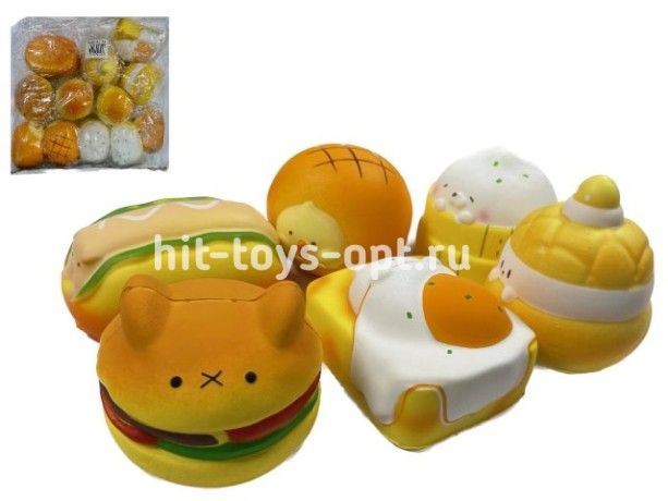 Сквиш Фаствуд + Десерты в ассорти, в уп 12шт. цена за шт.