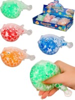 Антистресс-мялка &quot;Рыбка&quot; внутри шарики, микс 12 шт. в шоубоксе, 12х7см, цена за шт