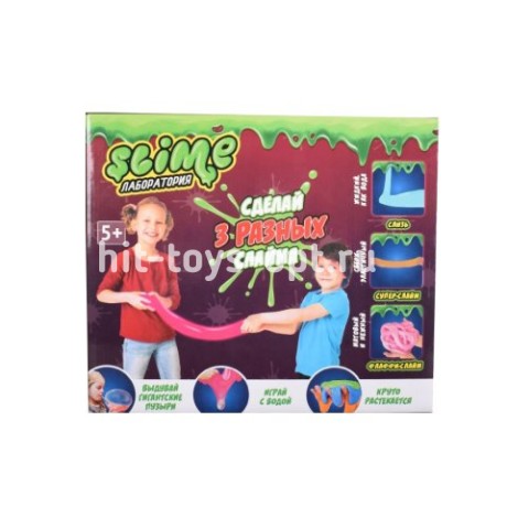 Набор сделай 3 разных слайма 212