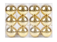 Набор шаров 4см 12шар 1цв глянец в пр уп