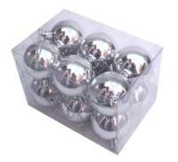 Набор шаров 4см 12шар 1цв глянец в пр уп