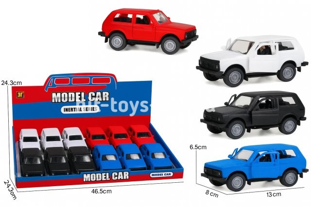 Машина Пластик Нива в уп 12шт. Цена за шт.