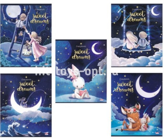 Тетрадь общая "Волшебная ночь" (48 листов, А5, клетка, в ассортименте)