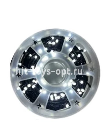 Уличная,светодиодная гирлянда на бухте "ГРАНЕН.ЛАМПОЧКА"  (50М/240Л) черный  провод с режимамиХолодн