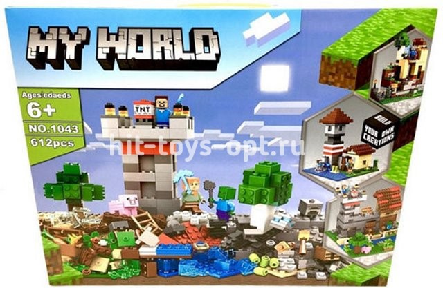 Конструктор Мой Мир - 612 дет.