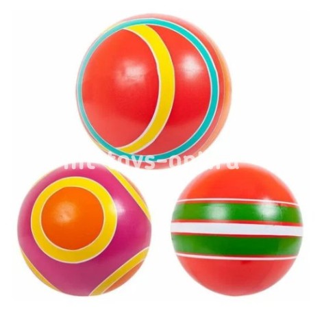 Мяч д. 200мм ЭКО ручное окрашивание, в ассорти
