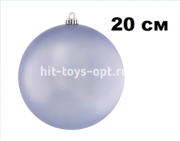 Шар 20см 1шар СЕРЕБРО однотонный МАТОВЫЙ в тубусе 00084 №3