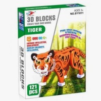 Мягкий 3D Конструктор - Тигр - 121 детали