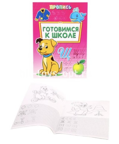 Раскраска-пропись Готовим руку к письму