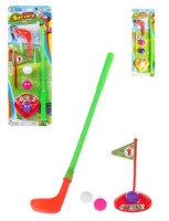 Набор для гольфа: 1 сборная клюшка, 3 мячика, 1 лунка,  флажок