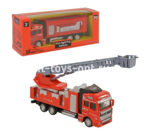 Машинка Пожарная Метал. 25см*11см*7см