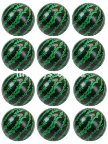 Мяч мягкий ППУ 7,6 см "Арбузики"