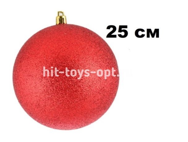 Шар 25см 1шт 1цв однотонный искра в тубусе