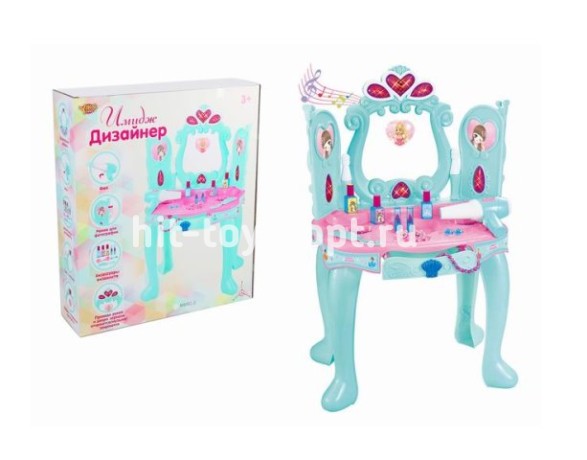 Игровой набор в коробке. Столик для макияжа "ИМИДЖ-ДИЗАЙНЕР", размер 50см*44см*13см