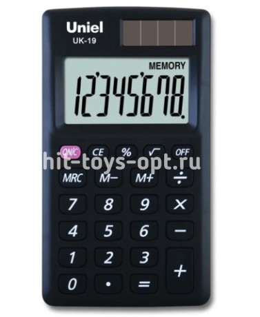 Калькулятор карманный с двойным питанием