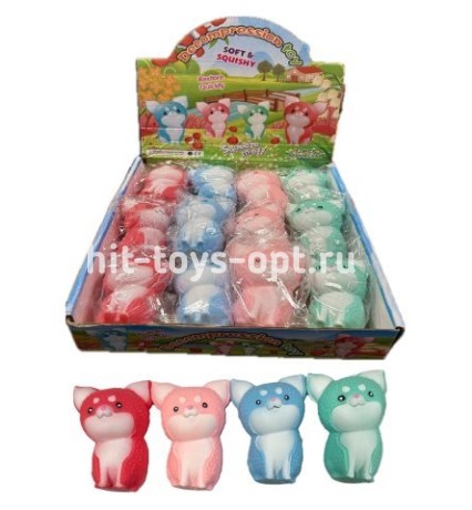 Антистресс Давилка с Гелем Котик, в уп 12шт. цена за шт.