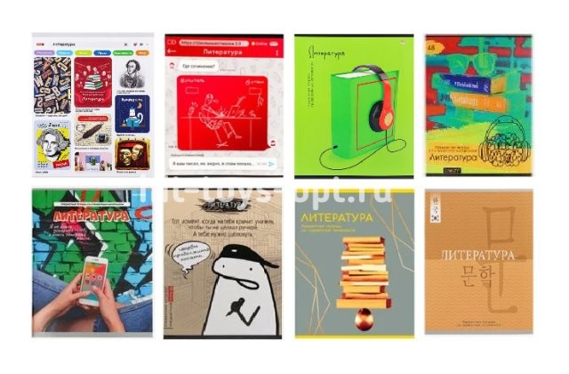 Тетрадь Предметная 48л Литература в асcортименте более 20 видов