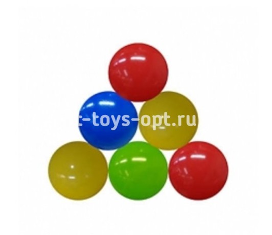 ШАРИКИ ПЛАСТИКОВЫЕ 6 шт. ЦВЕТНЫЕ, Ø85 мм