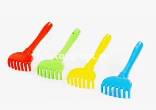 Грабельки 19см, цвет микс