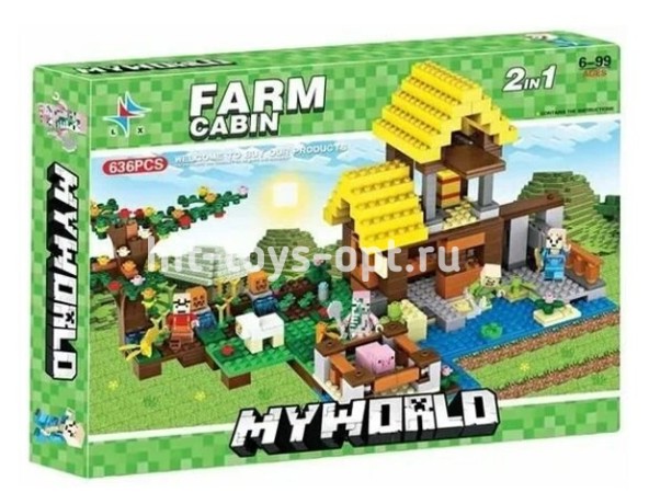 Конструктор Майнкрафт 636 дет Ферма