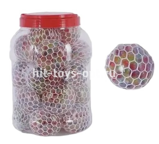 Антистресс Давилка Виноград 6см с арбизами, в БАНКЕ 25шт. цена за шт.