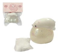 Антистресс Сквиш Мишка на Прозврачном Шаре с Блестками + ворс (отдельно)