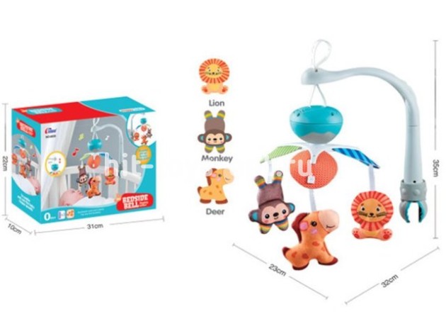 Мобиль для малышей с мягкими игрушками размер 31*23