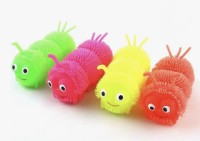 Антистресс Гусеница СВЕТ 11см, в уп 24шт. цена за шт.