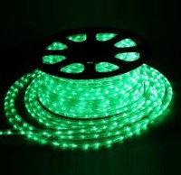 Дюралайт 50м диод круглый, диаметр 13мм, на 1метре 36 диодов, ЗЕЛЕНЫЙ, 3жилы, с евровилкой